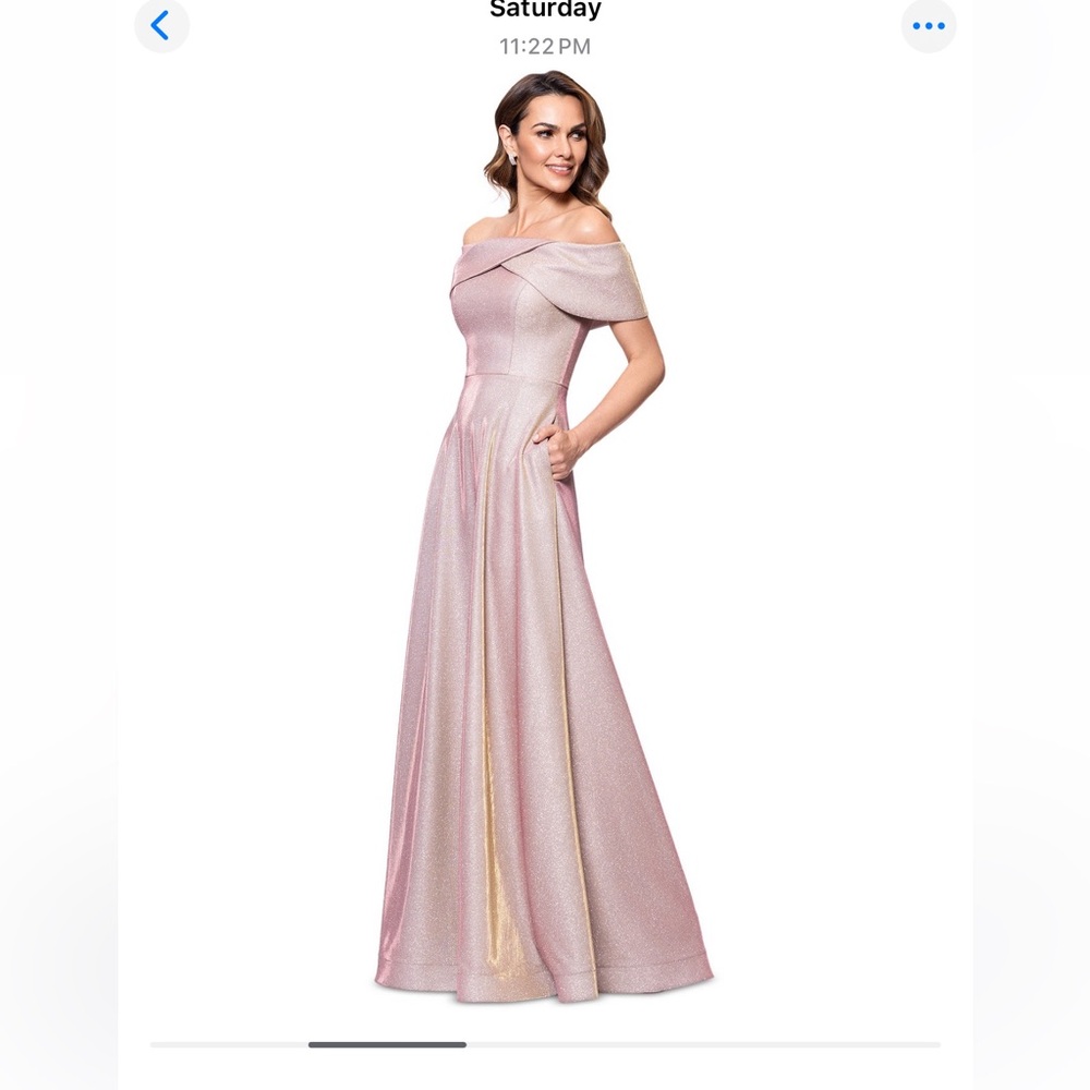 Betsy & Adam Pink Maxi Dress